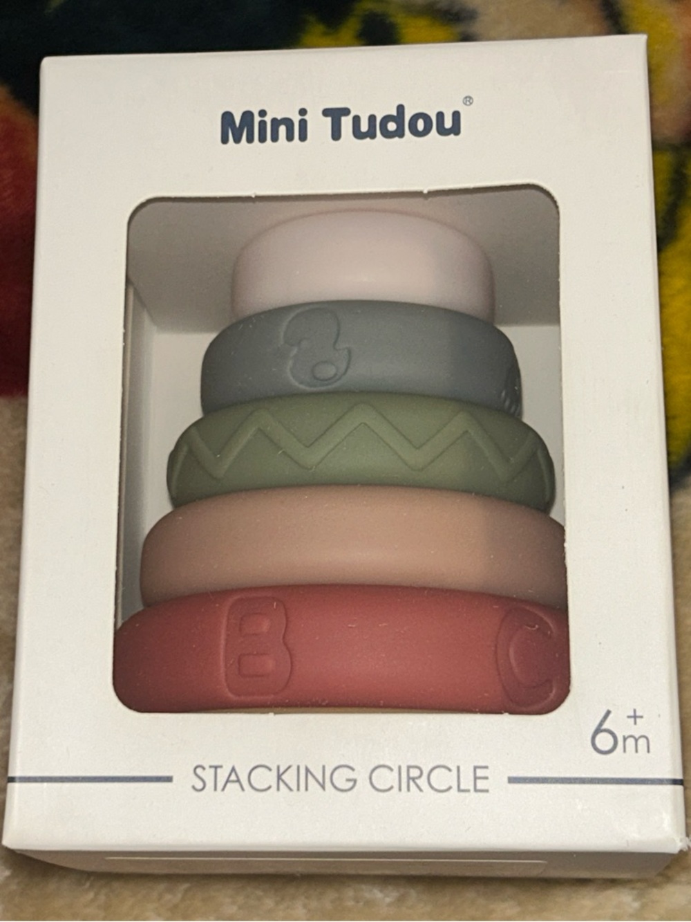 Stacking Circles - Pastel Pink, Sage, Dusty Rose